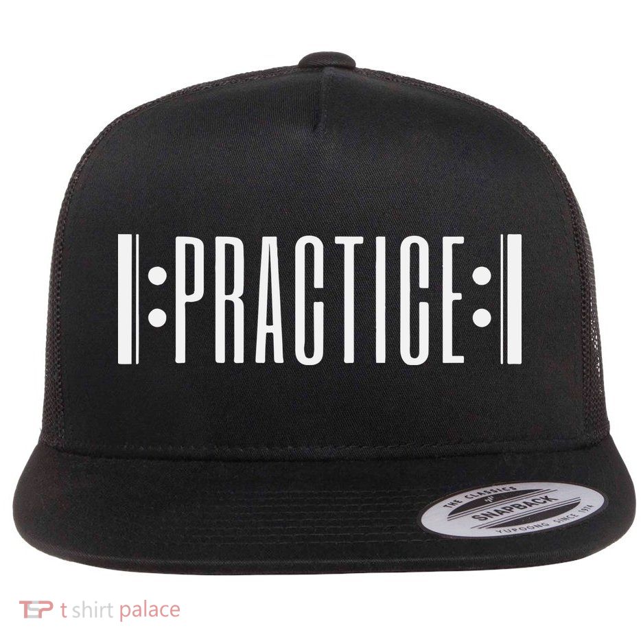 Practice Music Teacher Flat Bill Trucker Hat