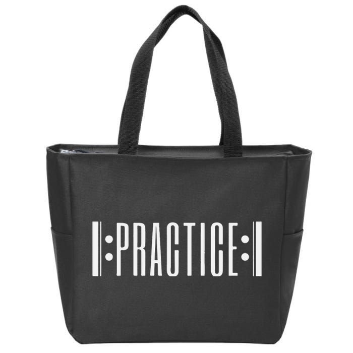 Practice Music Teacher Zip Tote Bag