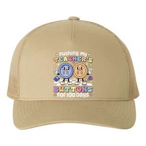 Pushing My TeacherS Buttons For 100 Days 100 Days Of School Yupoong Adult 5-Panel Trucker Hat