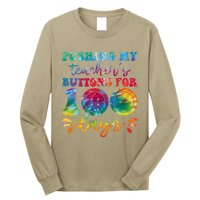 Pushing My TeacherS Buttons For 100 Days Funny School Long Sleeve Shirt