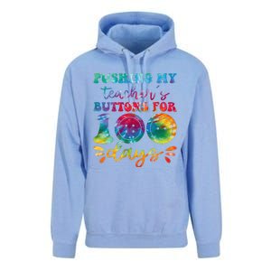 Pushing My TeacherS Buttons For 100 Days Funny School Unisex Surf Hoodie