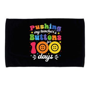 Pushing My TeacherS Buttons For 100 Days 100 Days Of School Microfiber Hand Towel