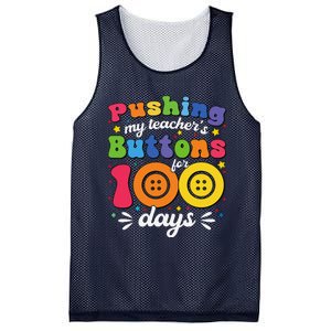 Pushing My TeacherS Buttons For 100 Days 100 Days Of School Mesh Reversible Basketball Jersey Tank