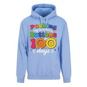 Pushing My TeacherS Buttons For 100 Days 100 Days Of School Unisex Surf Hoodie