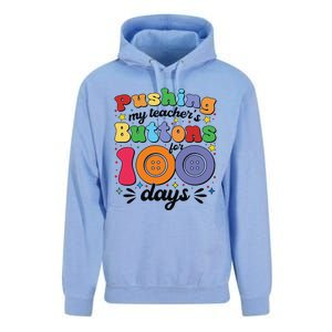 Pushing My TeacherS Buttons For 100 Days 100 Days Of School Unisex Surf Hoodie