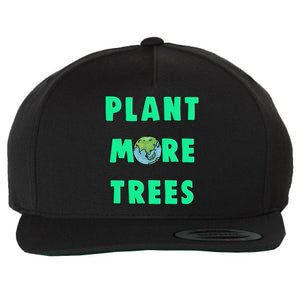 Plant More Trees Global Warming Climate Change Meaningful Gift Wool Snapback Cap