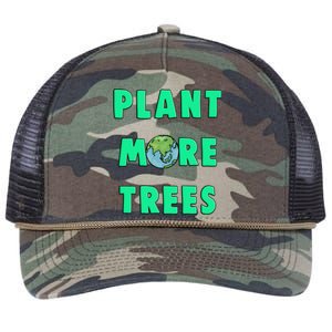 Plant More Trees Global Warming Climate Change Meaningful Gift Retro Rope Trucker Hat Cap