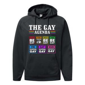 Pride Month The Gay Agenda Lgbtq Performance Fleece Hoodie