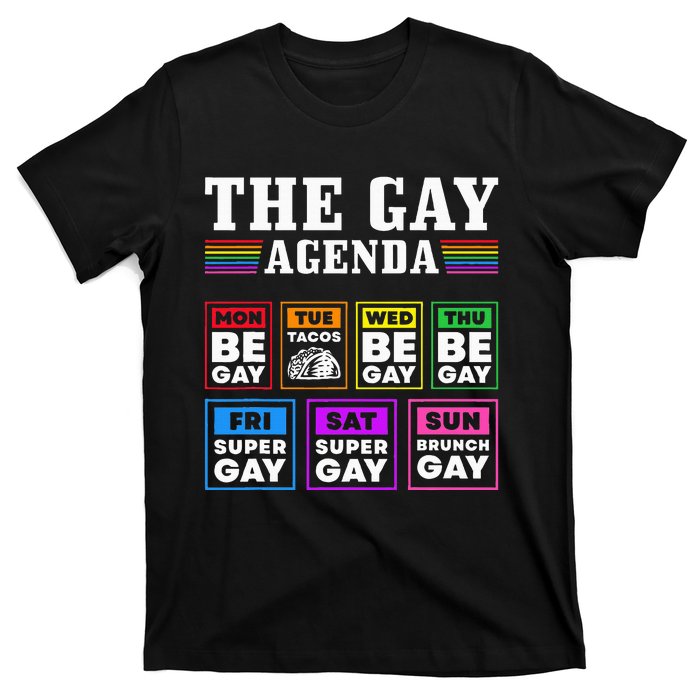 Pride Month The Gay Agenda Lgbtq T-Shirt