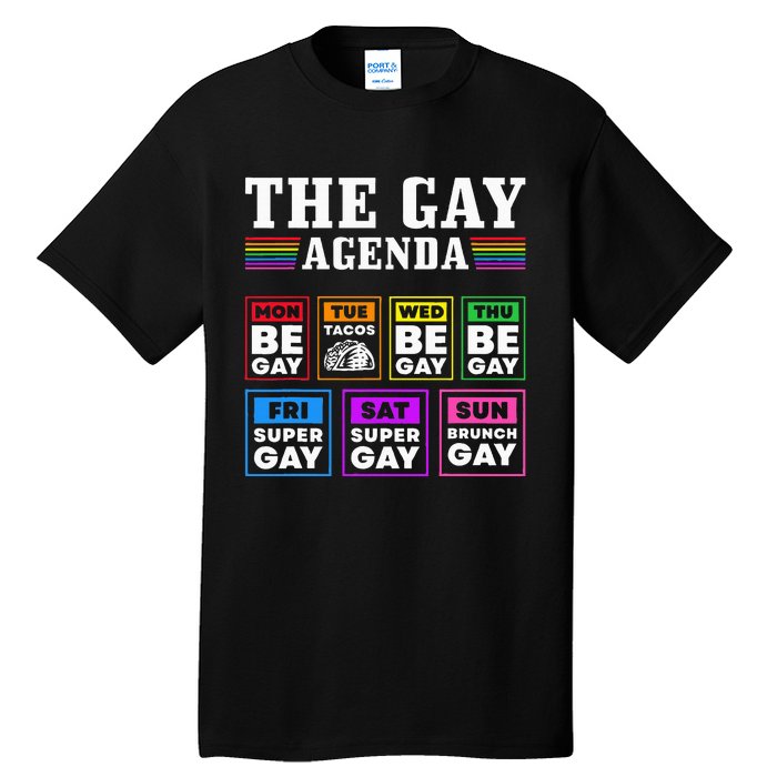 Pride Month The Gay Agenda Lgbtq Tall T-Shirt