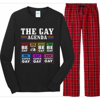 Pride Month The Gay Agenda Lgbtq Long Sleeve Pajama Set