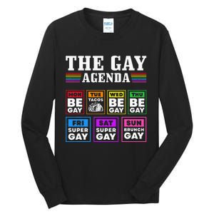 Pride Month The Gay Agenda Lgbtq Tall Long Sleeve T-Shirt