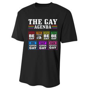 Pride Month The Gay Agenda Lgbtq Performance Sprint T-Shirt