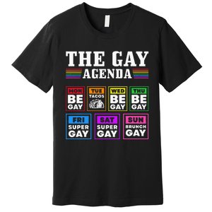 Pride Month The Gay Agenda Lgbtq Premium T-Shirt