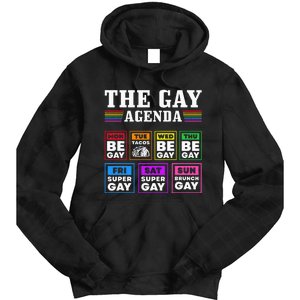 Pride Month The Gay Agenda Lgbtq Tie Dye Hoodie