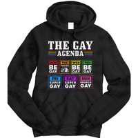 Pride Month The Gay Agenda Lgbtq Tie Dye Hoodie