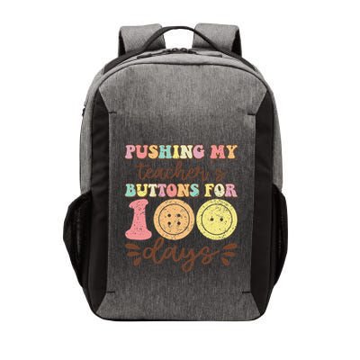 Pushing My TeacherS Buttons For 100 Days Funny School Vector Backpack