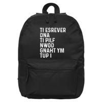 Put My Thang Down Is It Worth It Missy Misdemeanor Flip It & Reverse It Rap 90S 16 in Basic Backpack