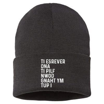 Put My Thang Down Is It Worth It Missy Misdemeanor Flip It & Reverse It Rap 90S Sustainable Knit Beanie