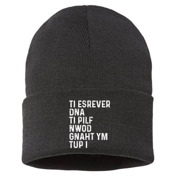 Put My Thang Down Is It Worth It Missy Misdemeanor Flip It & Reverse It Rap 90S Sustainable Knit Beanie