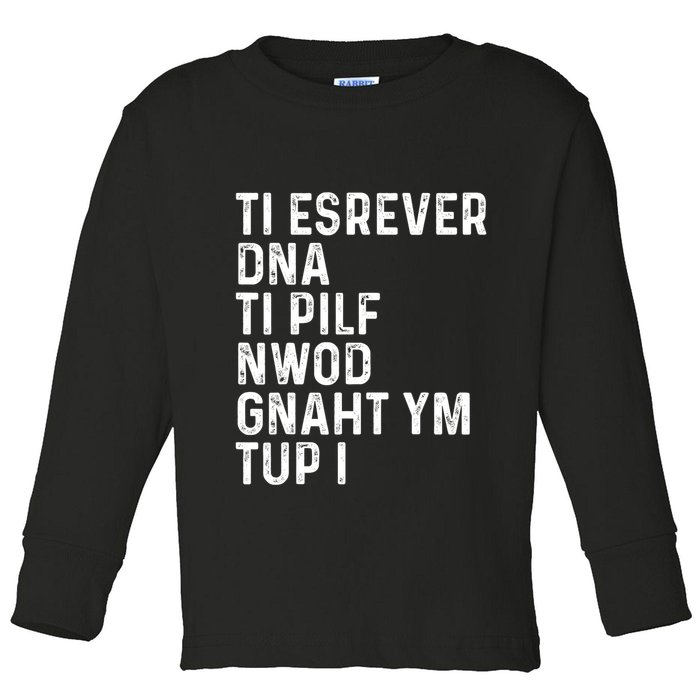 Put My Thang Down Is It Worth It Missy Misdemeanor Flip It & Reverse It Rap 90S Toddler Long Sleeve Shirt