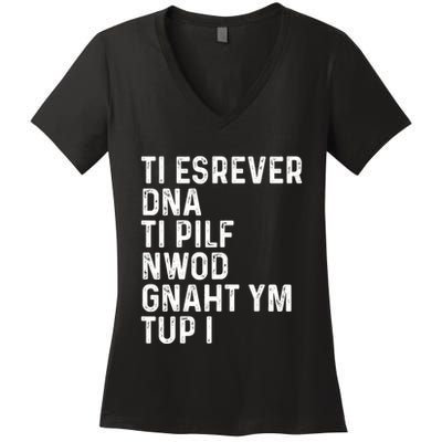Put My Thang Down Is It Worth It Missy Misdemeanor Flip It & Reverse It Rap 90S Women's V-Neck T-Shirt
