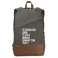 Put My Thang Down Is It Worth It Missy Misdemeanor Flip It & Reverse It Rap 90S Cotton Canvas Backpack