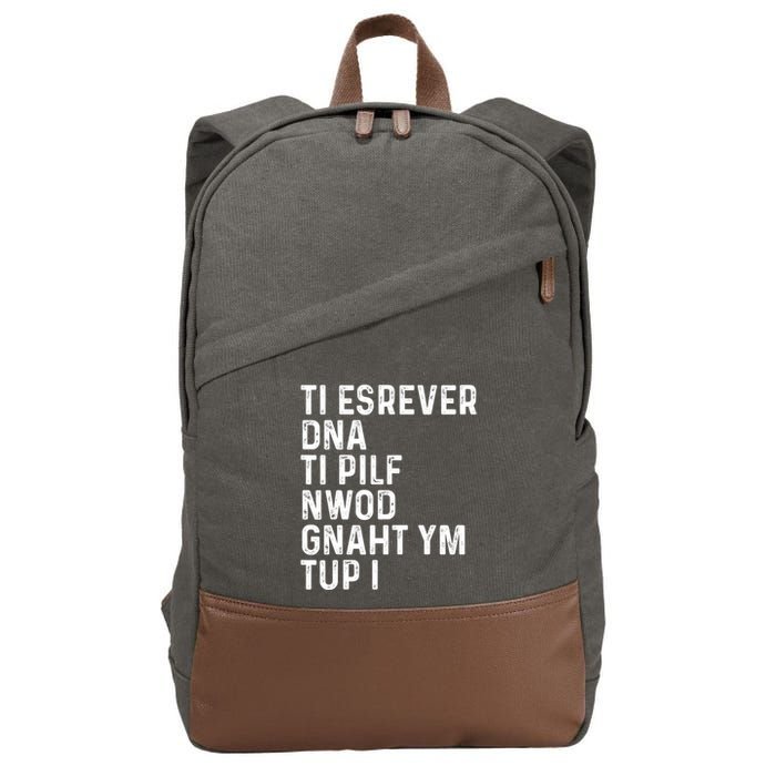 Put My Thang Down Is It Worth It Missy Misdemeanor Flip It & Reverse It Rap 90S Cotton Canvas Backpack