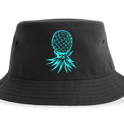 Party Mode Upside Down Pineapple Swinger Vanilla Swapping Great Gift Sustainable Bucket Hat