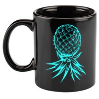 Party Mode Upside Down Pineapple Swinger Vanilla Swapping Great Gift 11oz C Handle Ceramic Mug