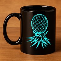 Party Mode Upside Down Pineapple Swinger Vanilla Swapping Great Gift 11oz C Handle Ceramic Mug