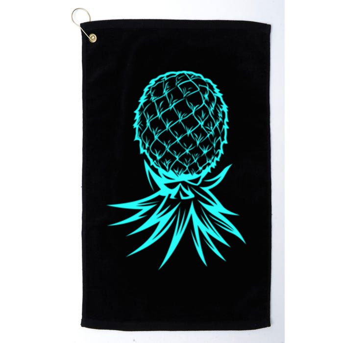 Party Mode Upside Down Pineapple Swinger Vanilla Swapping Great Gift Golf Towel