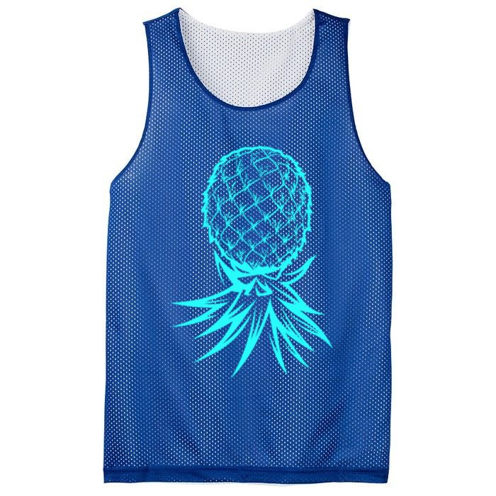 Party Mode Upside Down Pineapple Swinger Vanilla Swapping Great Gift Mesh Reversible Basketball Jersey Tank