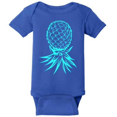 Party Mode Upside Down Pineapple Swinger Vanilla Swapping Great Gift Baby Bodysuit