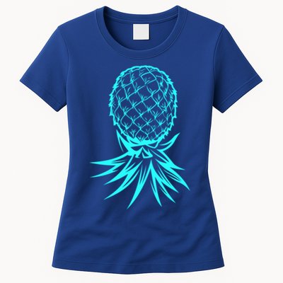 Party Mode Upside Down Pineapple Swinger Vanilla Swapping Great Gift Womens T-Shirt