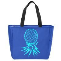 Party Mode Upside Down Pineapple Swinger Vanilla Swapping Great Gift Zip Tote Bag