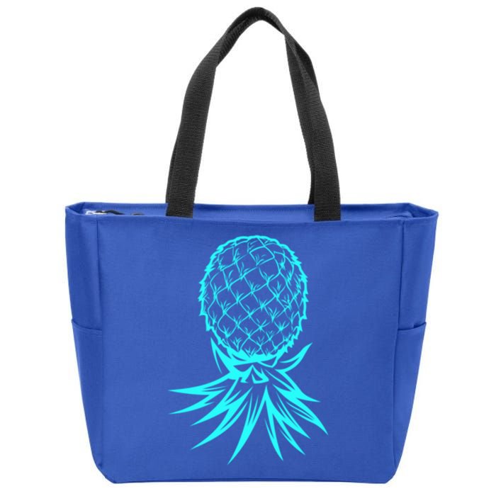 Party Mode Upside Down Pineapple Swinger Vanilla Swapping Great Gift Zip Tote Bag