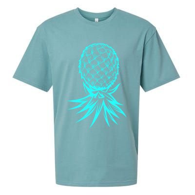 Party Mode Upside Down Pineapple Swinger Vanilla Swapping Great Gift Sueded Cloud Jersey T-Shirt