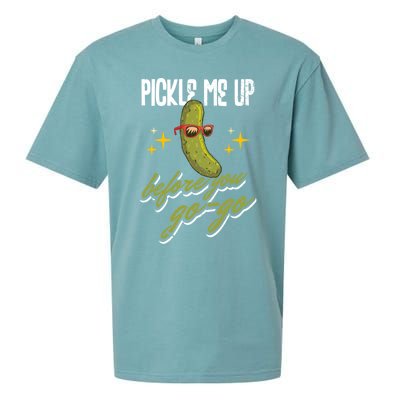 Pickle Me Up Before You Gogo Pickles Lover Cool Gift Sueded Cloud Jersey T-Shirt