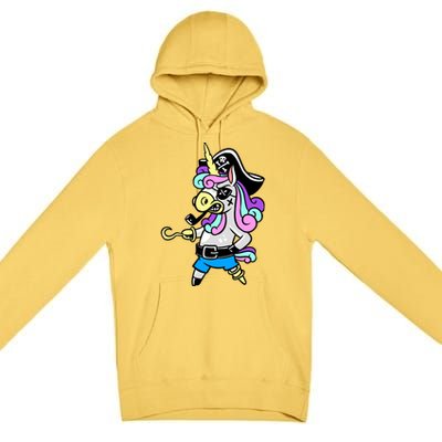 Pirate Magical Unicorn Premium Pullover Hoodie