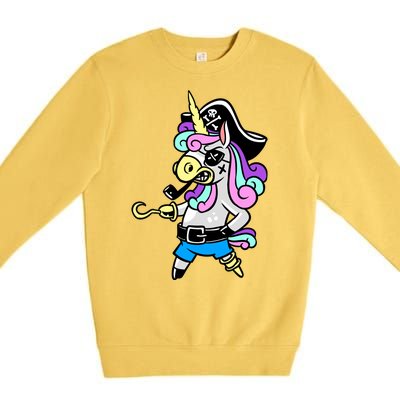 Pirate Magical Unicorn Premium Crewneck Sweatshirt