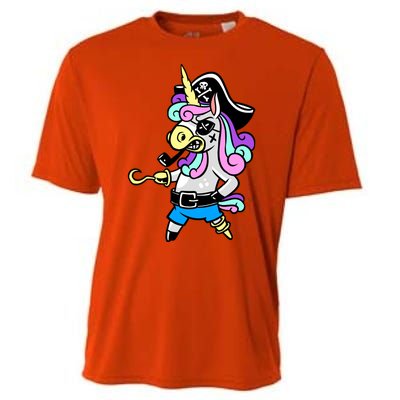 Pirate Magical Unicorn Cooling Performance Crew T-Shirt