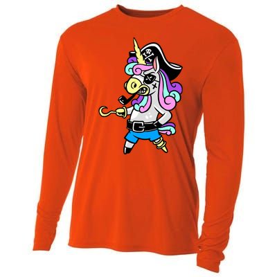 Pirate Magical Unicorn Cooling Performance Long Sleeve Crew