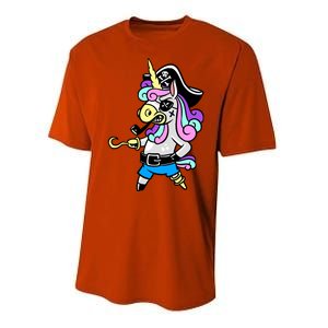 Pirate Magical Unicorn Performance Sprint T-Shirt