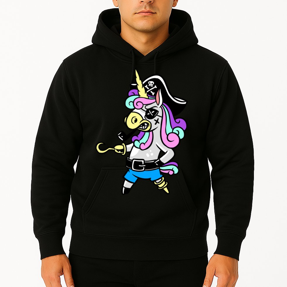 Pirate Magical Unicorn Hoodie