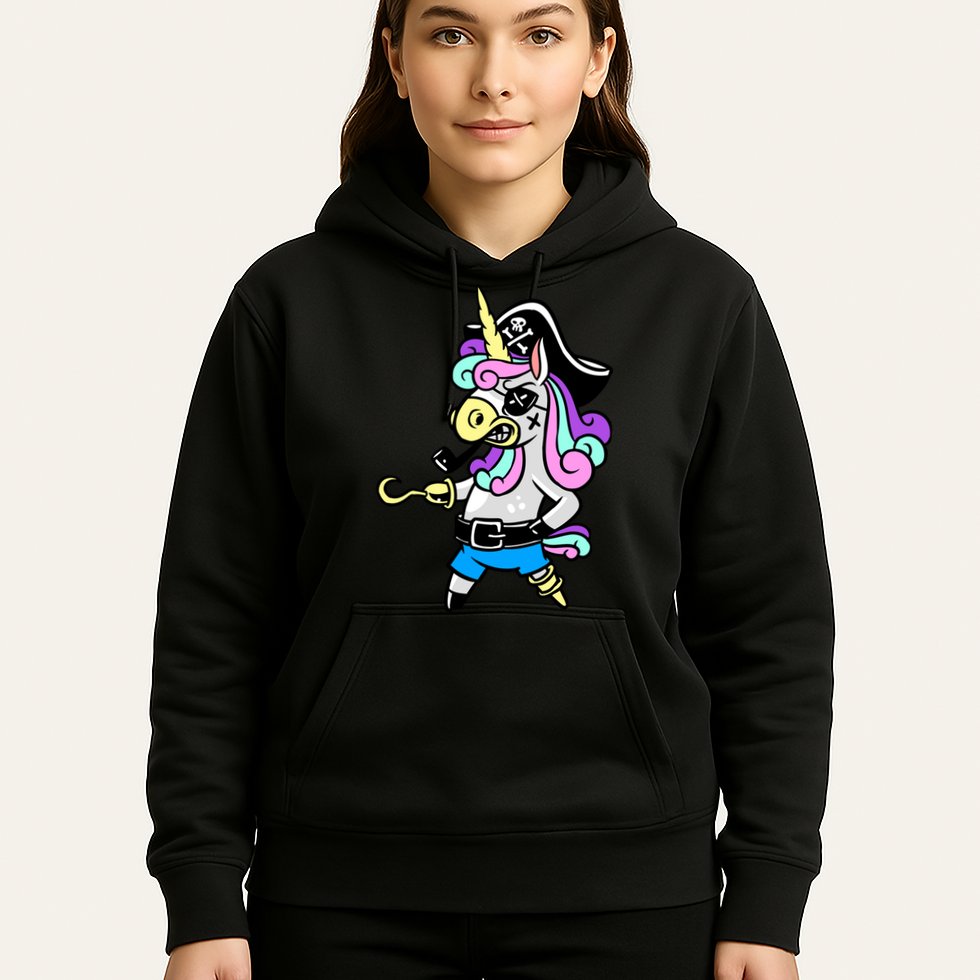 Pirate Magical Unicorn Hoodie