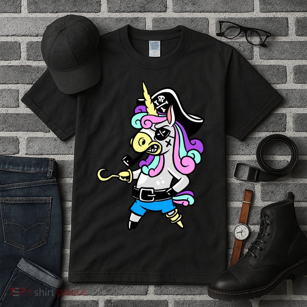 Pirate Magical Unicorn Tall T-Shirt
