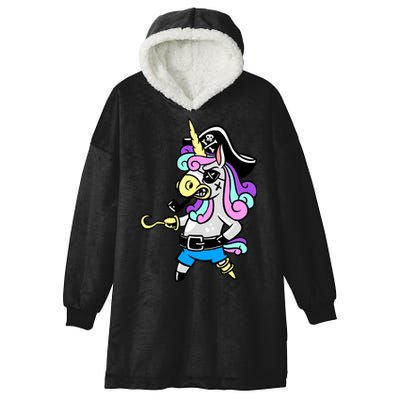Pirate Magical Unicorn Hooded Wearable Blanket