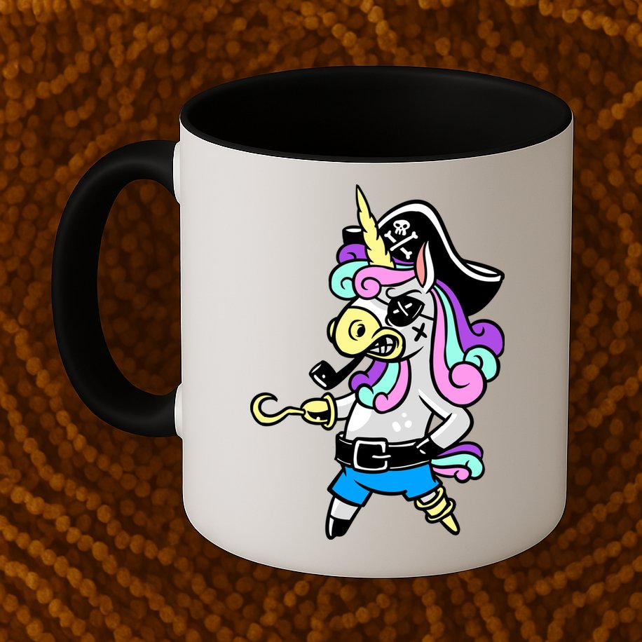 Pirate Magical Unicorn Mug