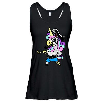 Pirate Magical Unicorn Ladies Essential Flowy Tank